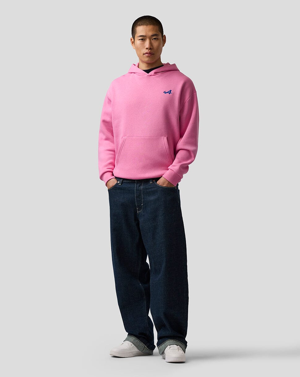 Alpine Racing F1 Relaxed Fit Pullover Hoodie - Pink