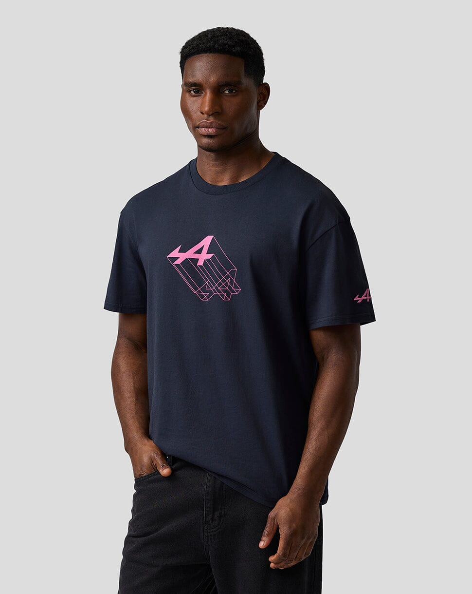 Alpine Racing F1 'A' Graphic Relaxed Fit T-Shirt - Navy