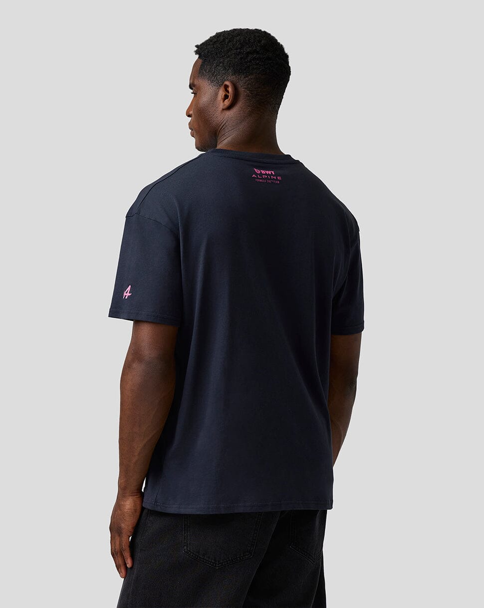 Alpine Racing F1 'A' Graphic Relaxed Fit T-Shirt - Navy