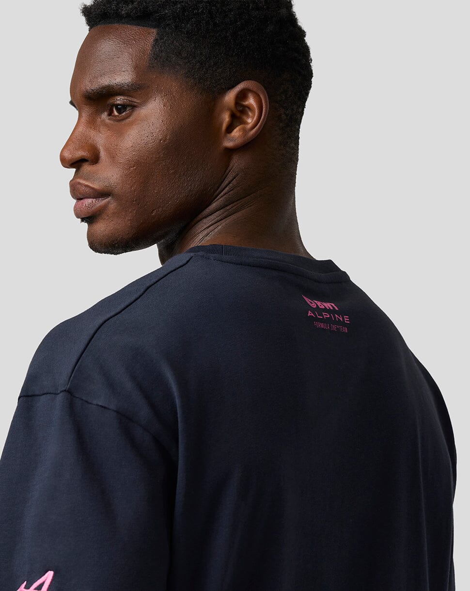 Alpine Racing F1 'A' Graphic Relaxed Fit T-Shirt - Navy