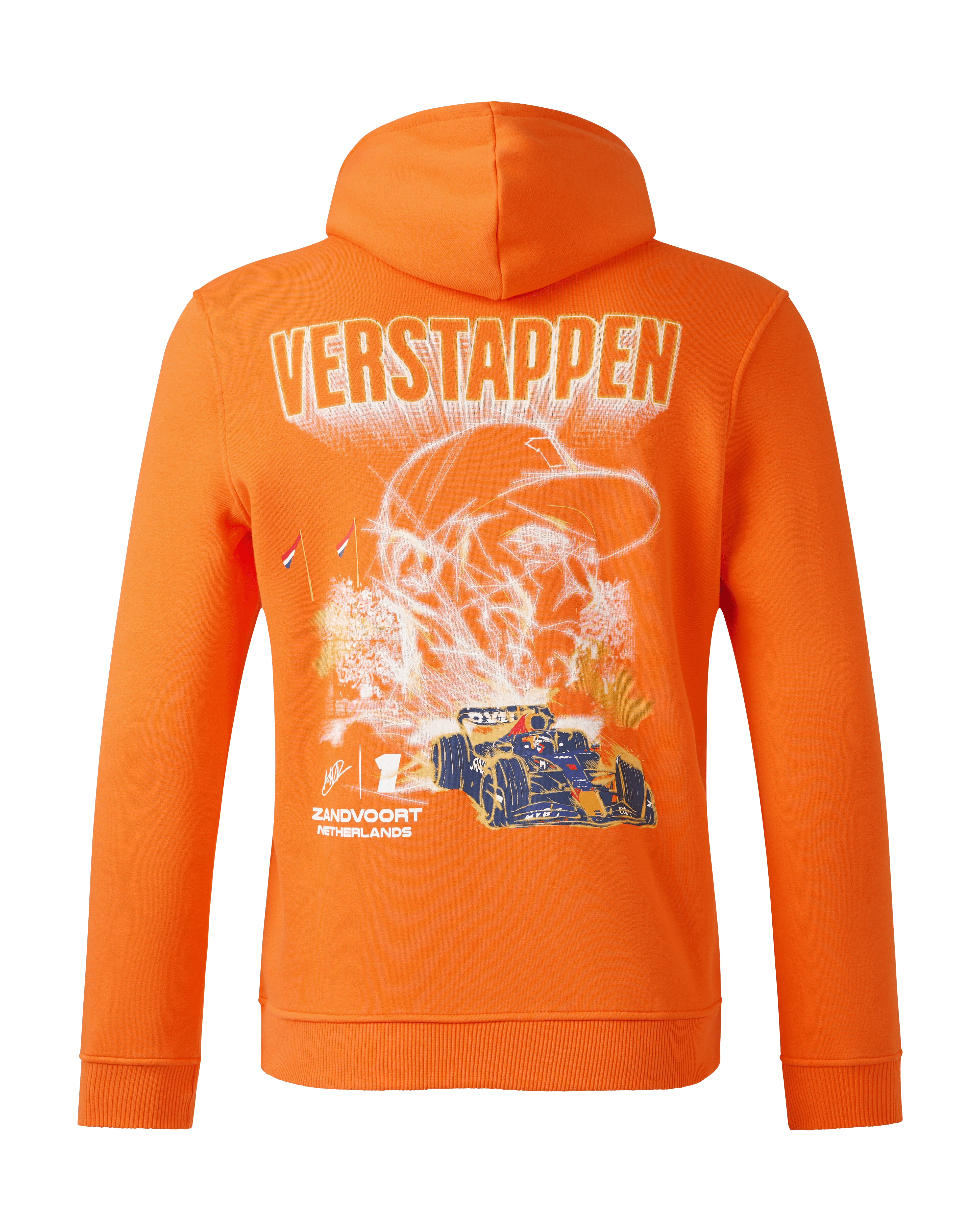 Red Bull Racing F1 Max Verstappen Special Edition Zandvoort Netherlands Hoodie - Orange Hoodies Red Bull Racing