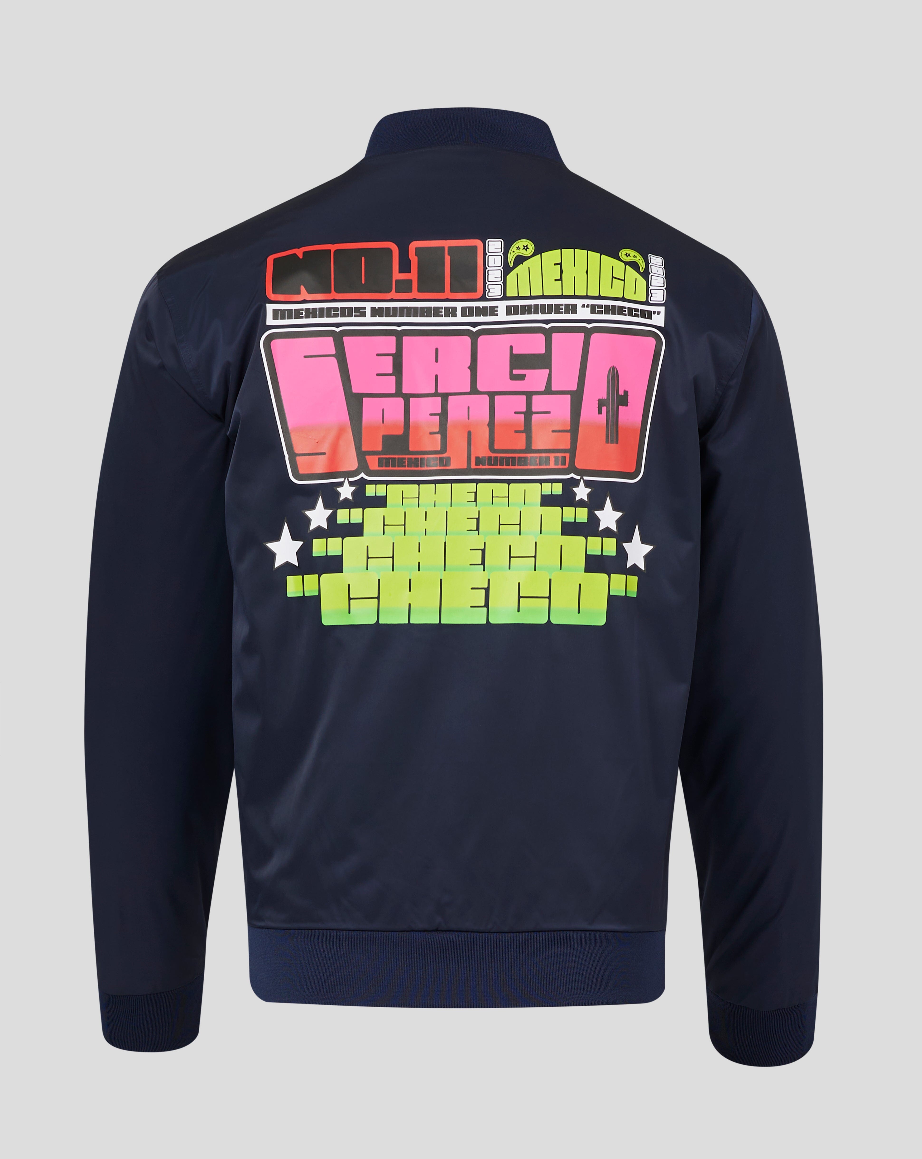 Red Bull Racing F1 Sergio "Checo" Perez Special Edition Mexico GP Track Jacket -Navy Jackets Red Bull Racing
