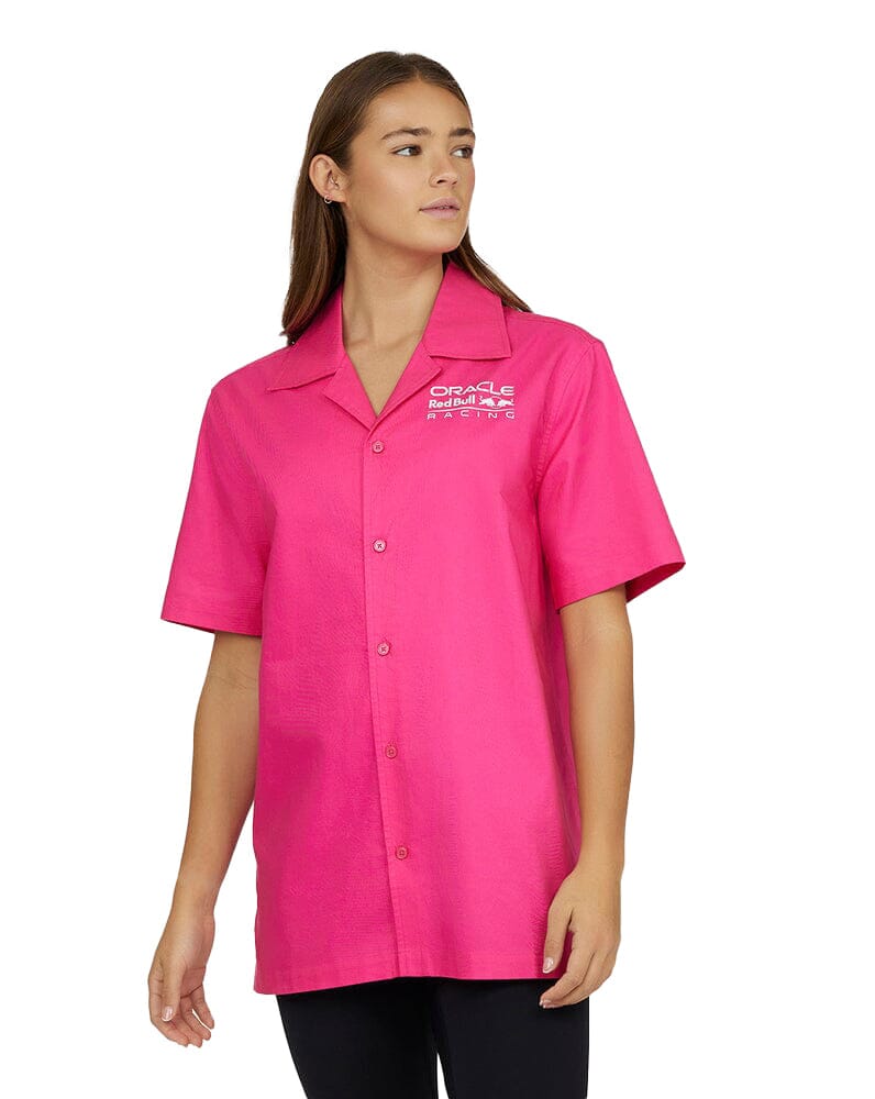 Red Bull Racing F1 Special Edition Miami Button Down Shirt - Pink Shirts Red Bull Racing
