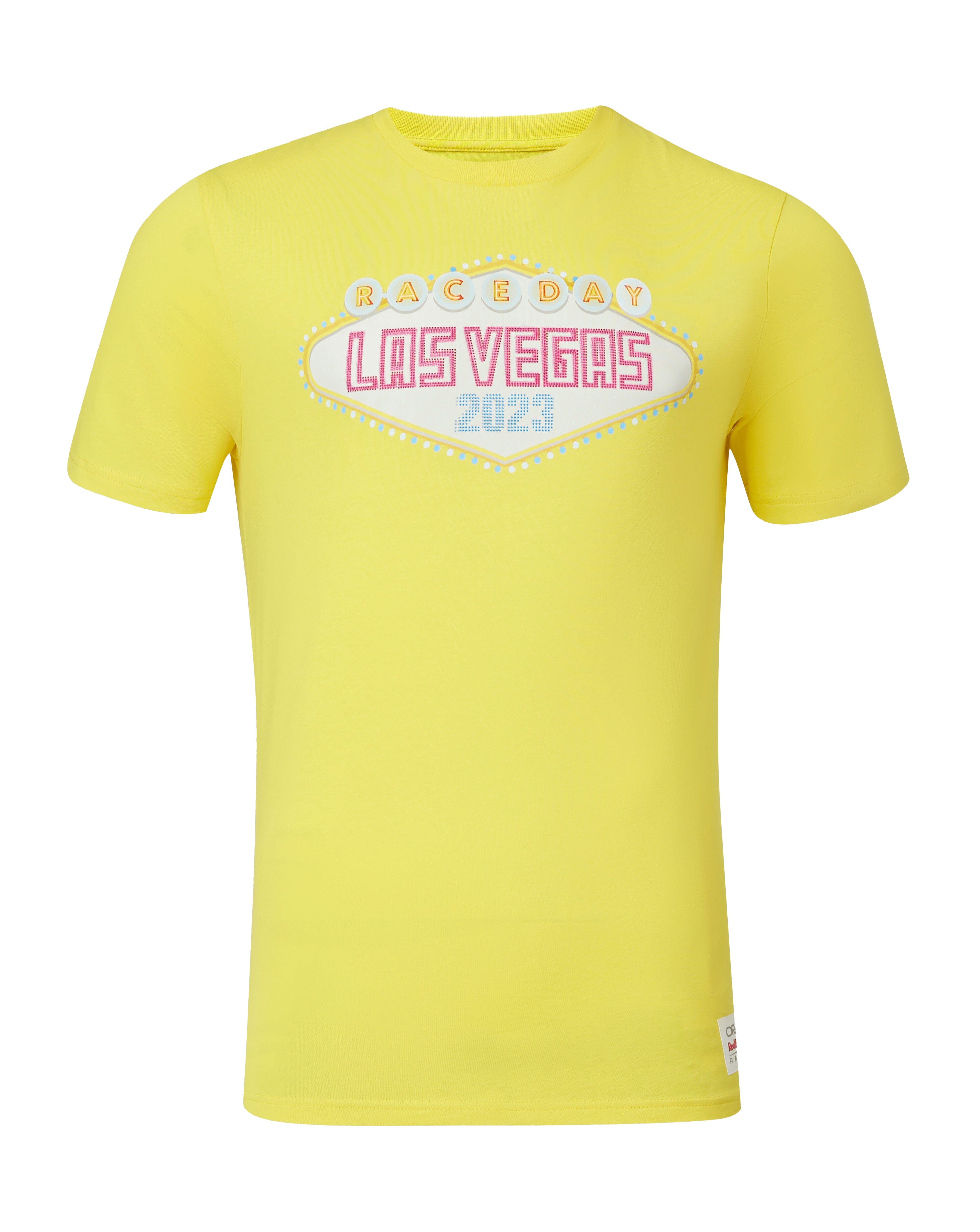 Red Bull Racing F1 Special Edition Las Vegas GP T-Shirt - Yellow T-shirts Red Bull Racing