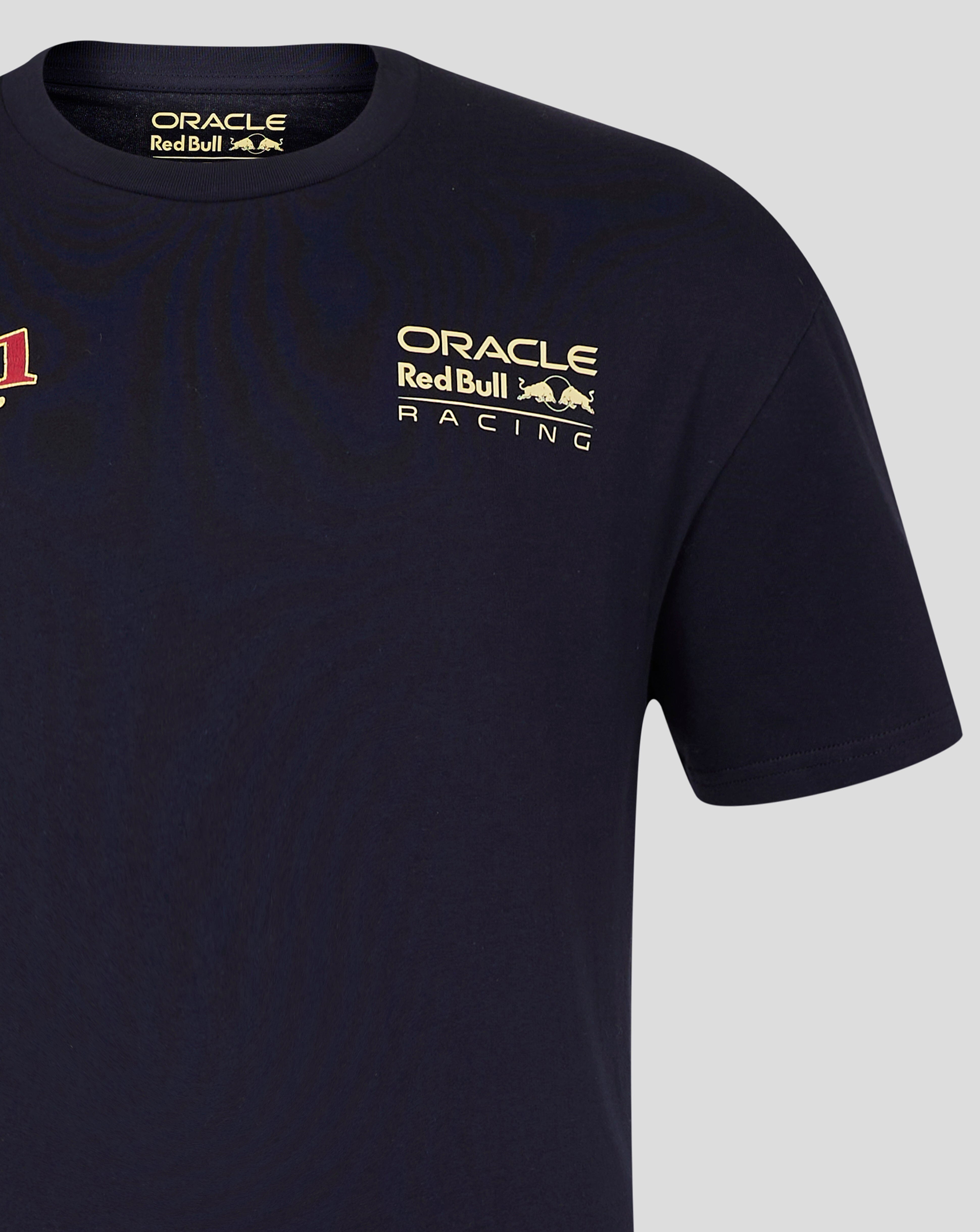 Red Bull Racing F1 Sergio "Checo" Perez Vintage Oversized T-Shirt - Off White/Navy T-shirts Red Bull Racing