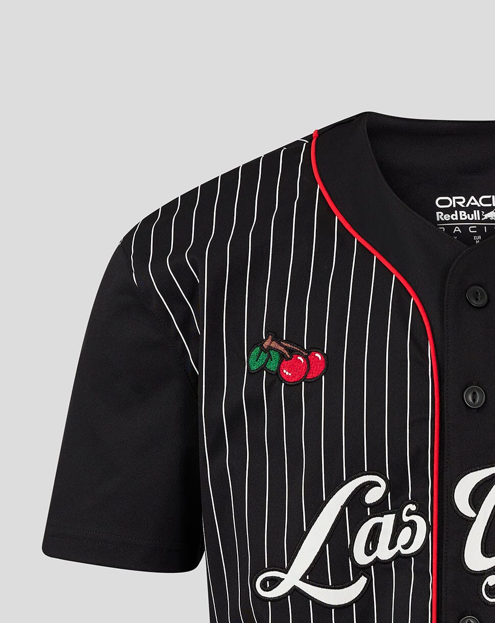 Red Bull Racing F1 Special Edition Las Vegas GP Baseball Jersey - Black Jersey Red Bull Racing
