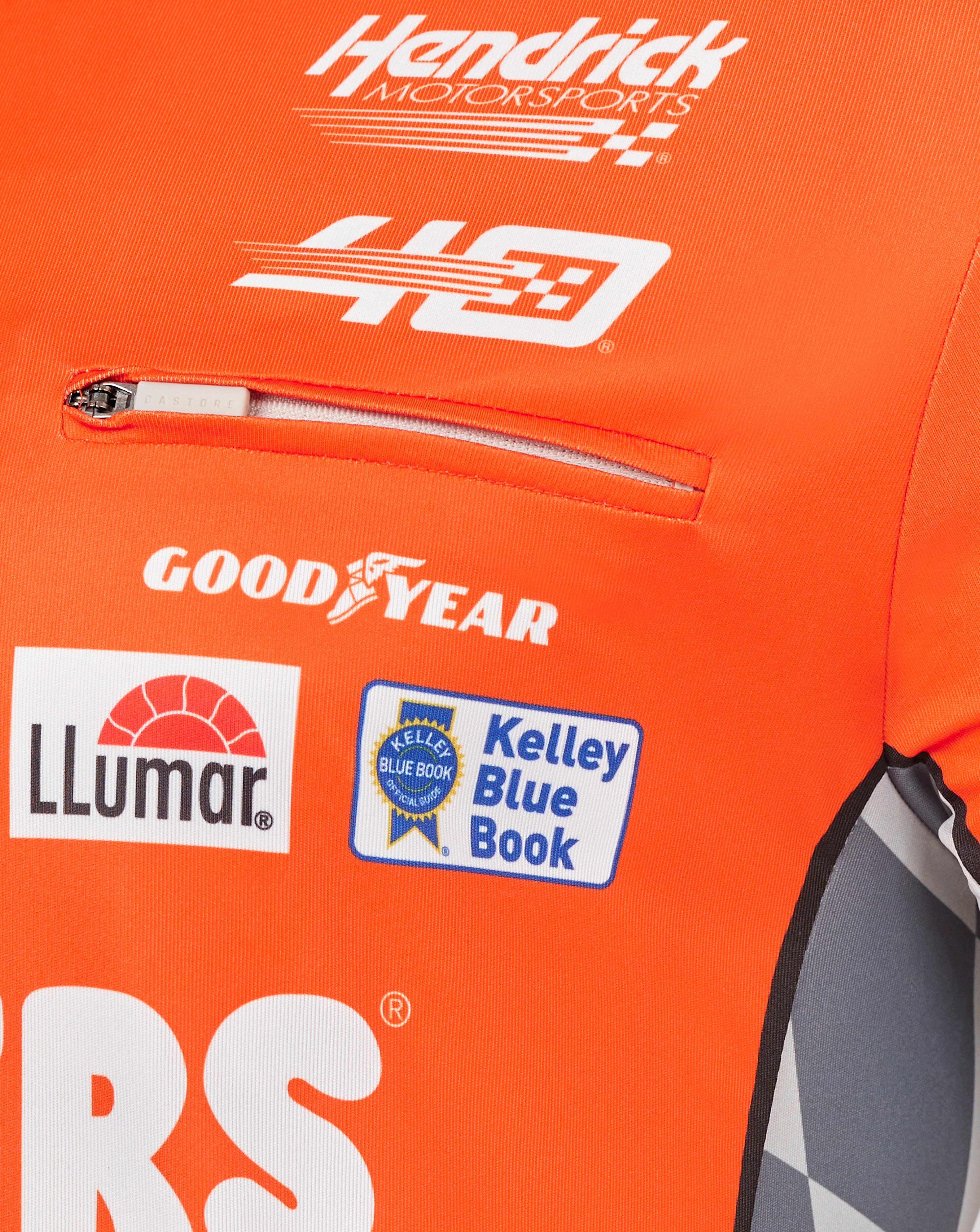 Hendrick Motorsport Chase Elliot #9 Hooters Polo Shirt - Orange Polos Hendrick Motorsport