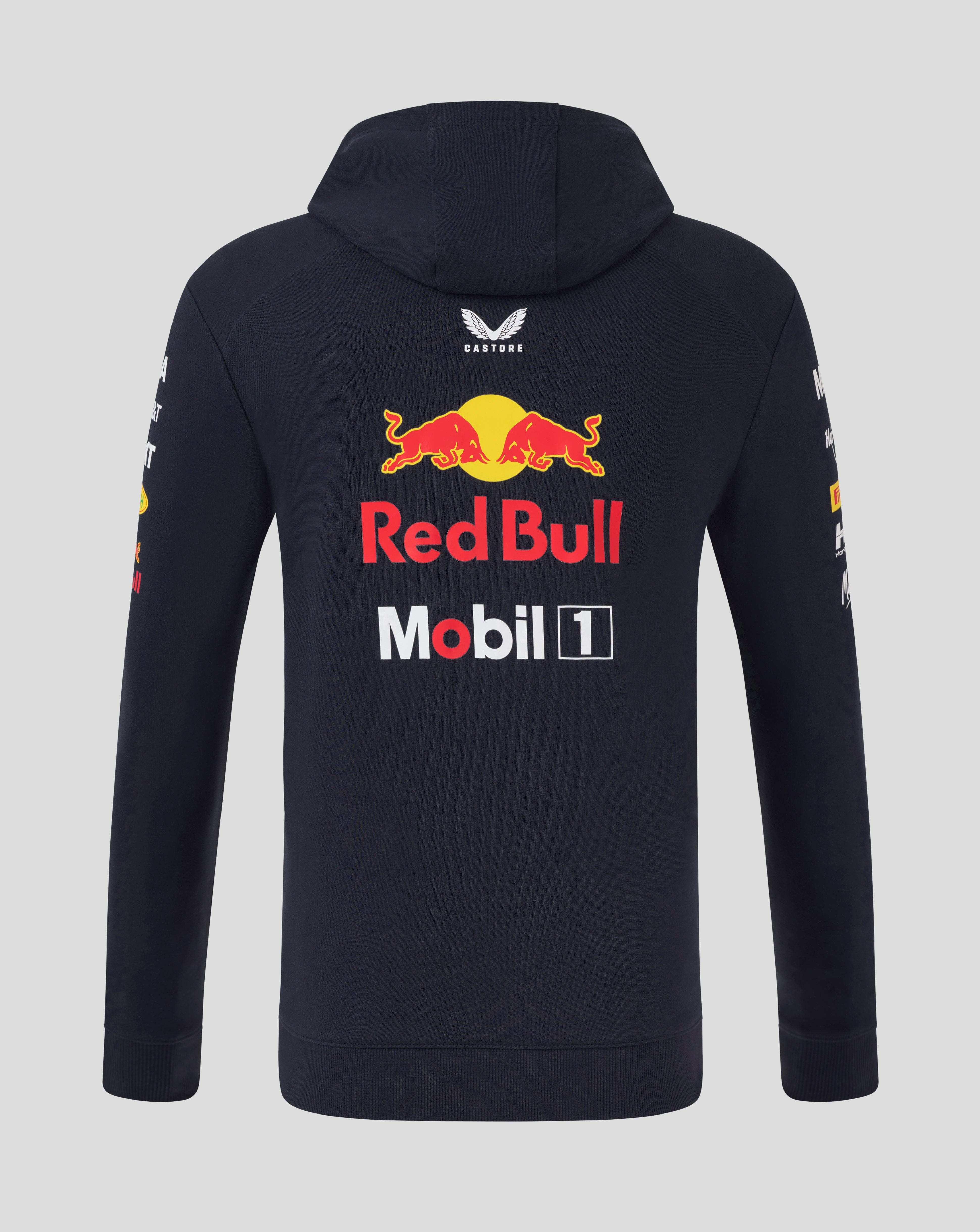 Red Bull Racing F1 2025 Team Full Zip Hooded Sweatshirt- Navy Hoodies Red Bull Racing