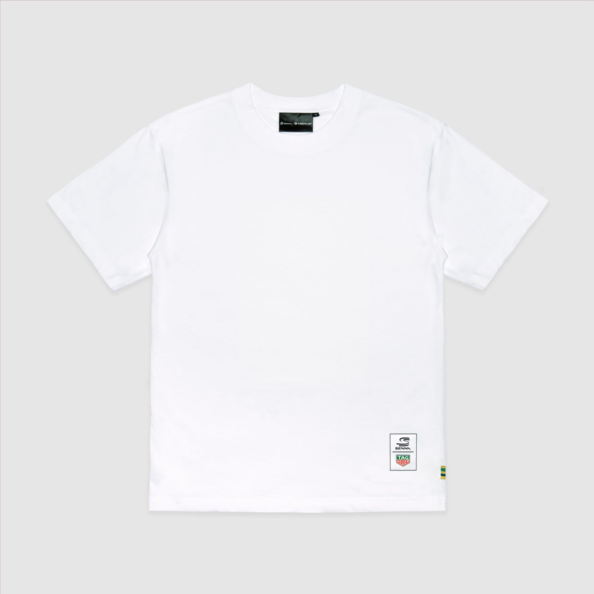 Ayrton Senna F1 x Tag Heuer 88 T-Shirt - White/Black T-shirts Ayrton Senna