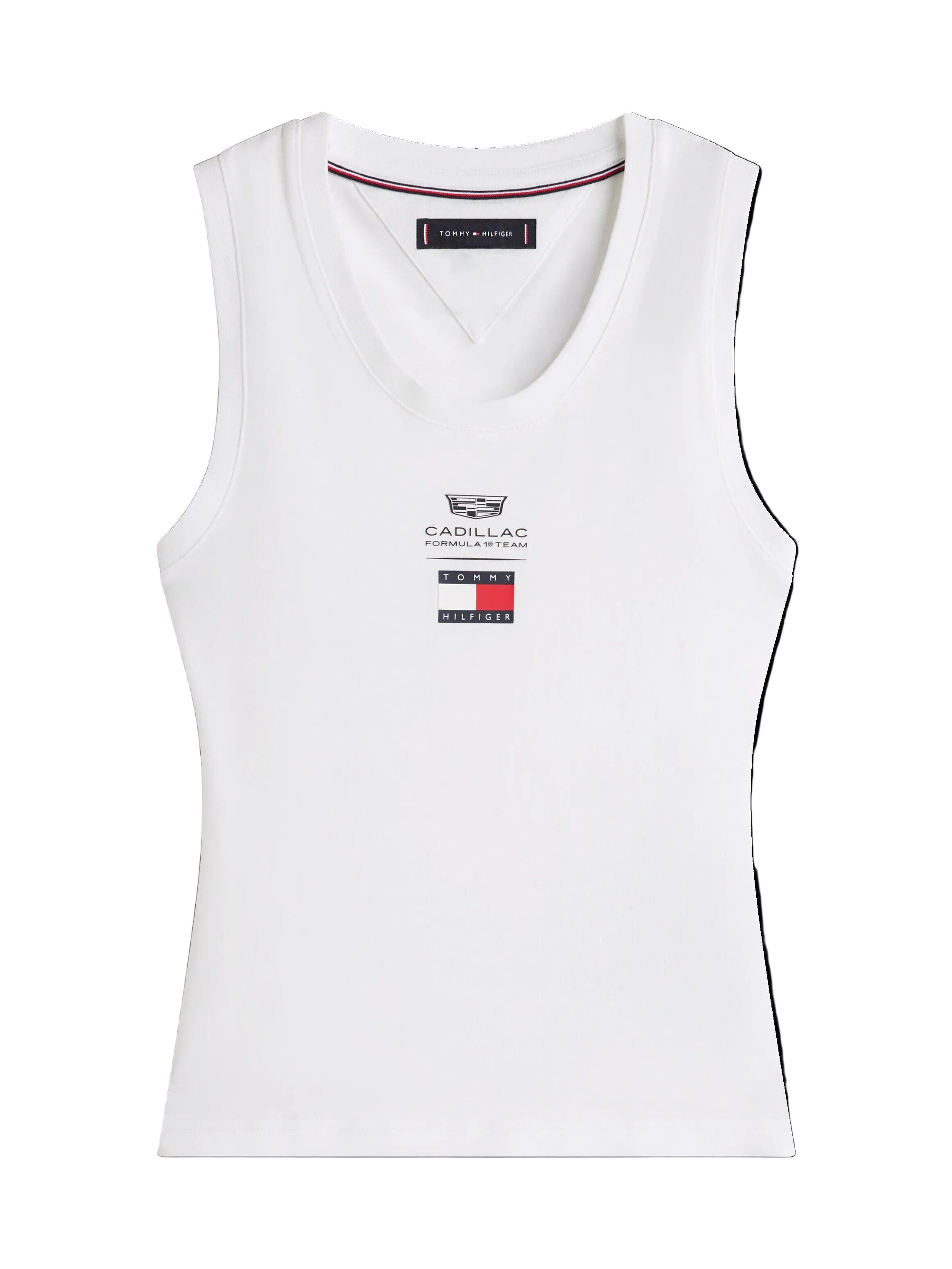 Cadillac F1 Women's Logo Tank Top - White Tank Tops Cadillac F1