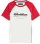 Cadillac F1 Women's Script Raglon T-Shirt - White T-shirts Cadillac F1