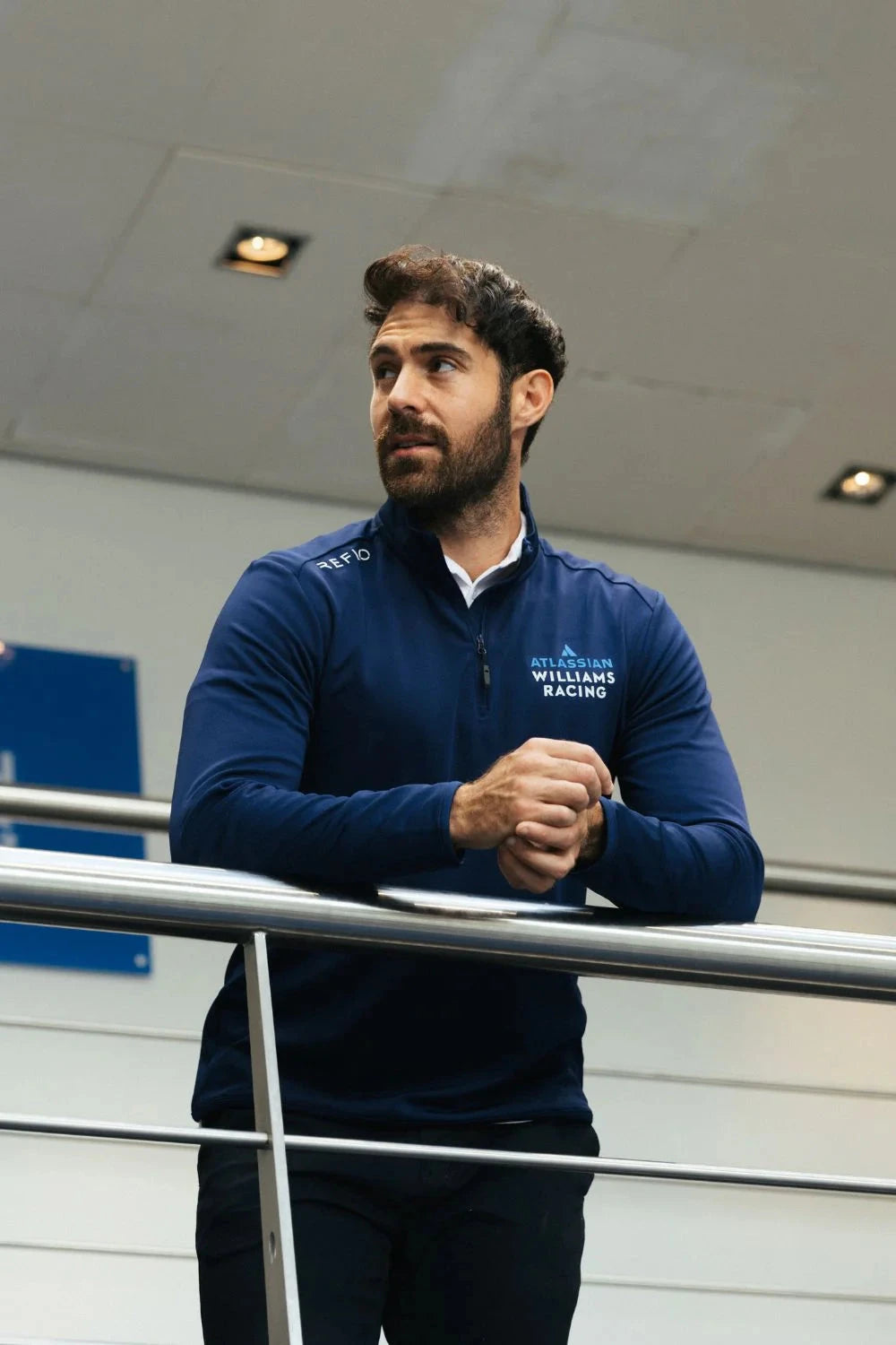 Atlassian Williams Racing F1 Reflo Travel 1/4 Zip Midlayer - Navy Sweatshirt Williams Racing