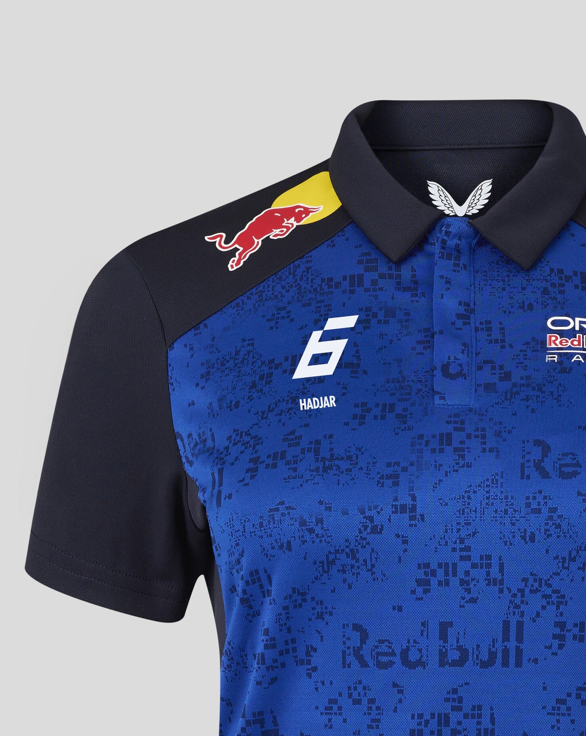 Red Bull Racing F1 Women's 2026 Isack Hadjar Team Polo Shirt- Blue Polos Red Bull Racing