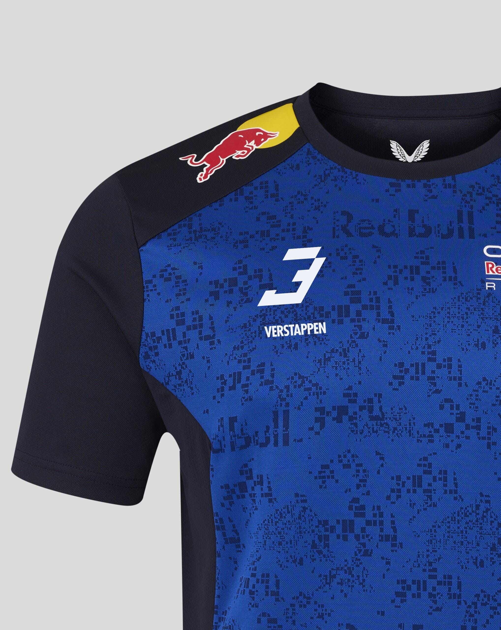 Red Bull Racing F1 Men's 2026 Max Verstappen Team T-Shirt- Blue T-shirts Red Bull Racing