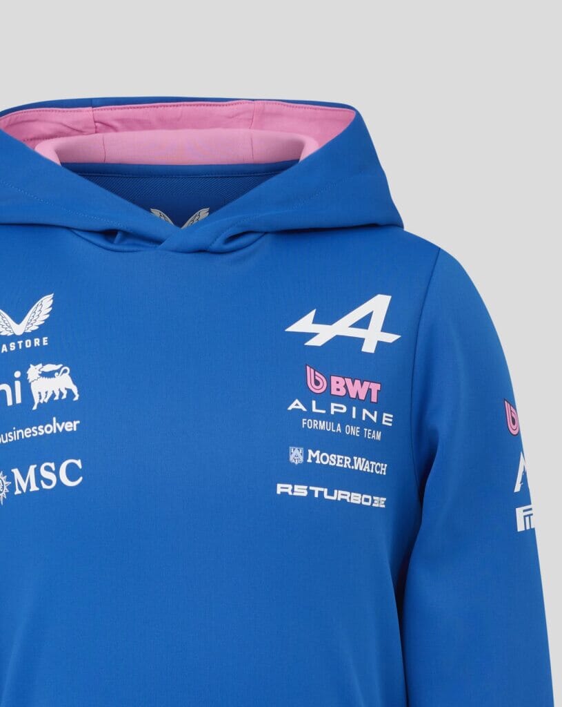 Alpine Racing F1 2026 Kids Team Hoodie - Youth Lapis Blue Hoodies Alpine