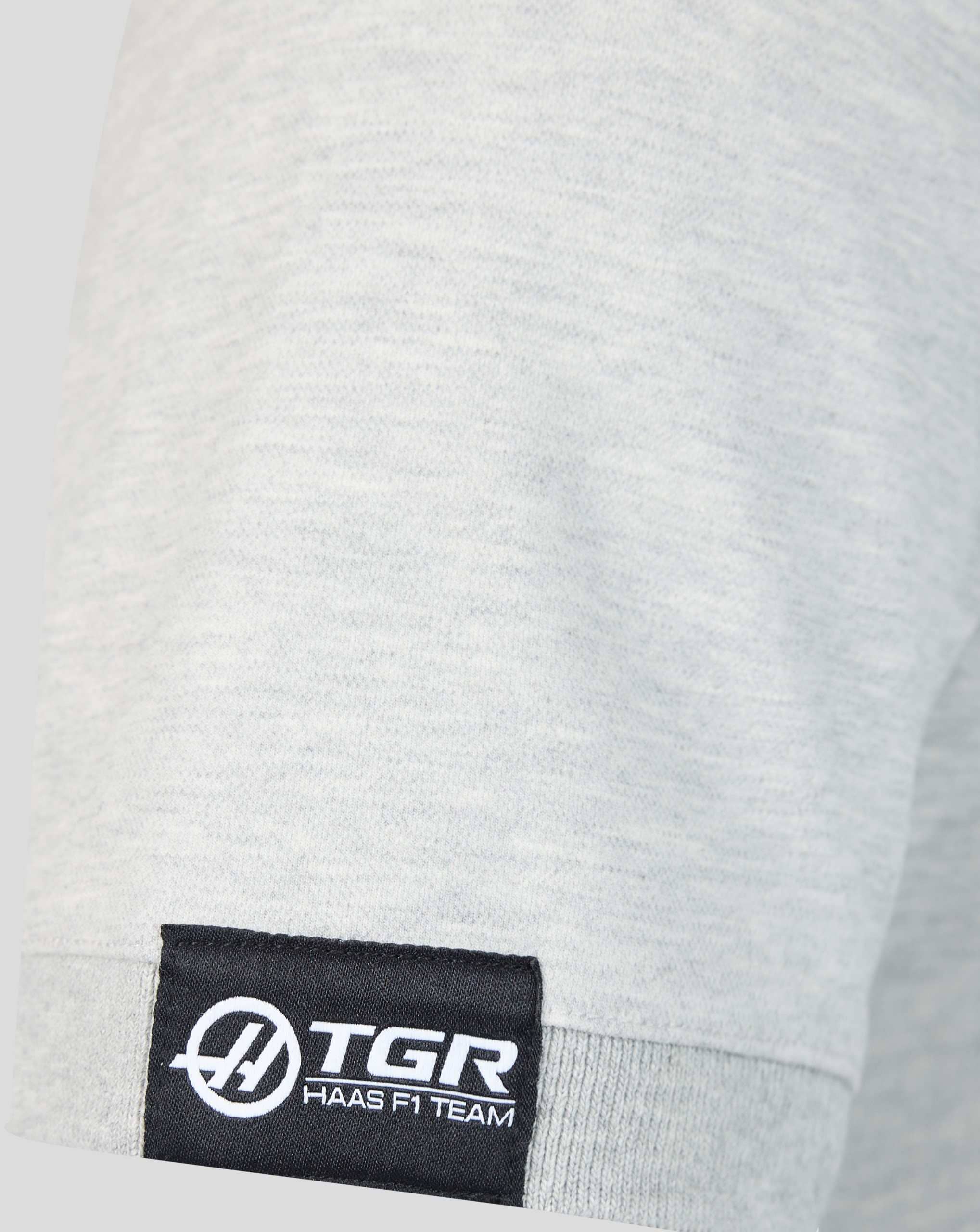 Haas Racing F1 Small Logo Polo Shirt - Grey Marl Polos Haas F1 Racing Team