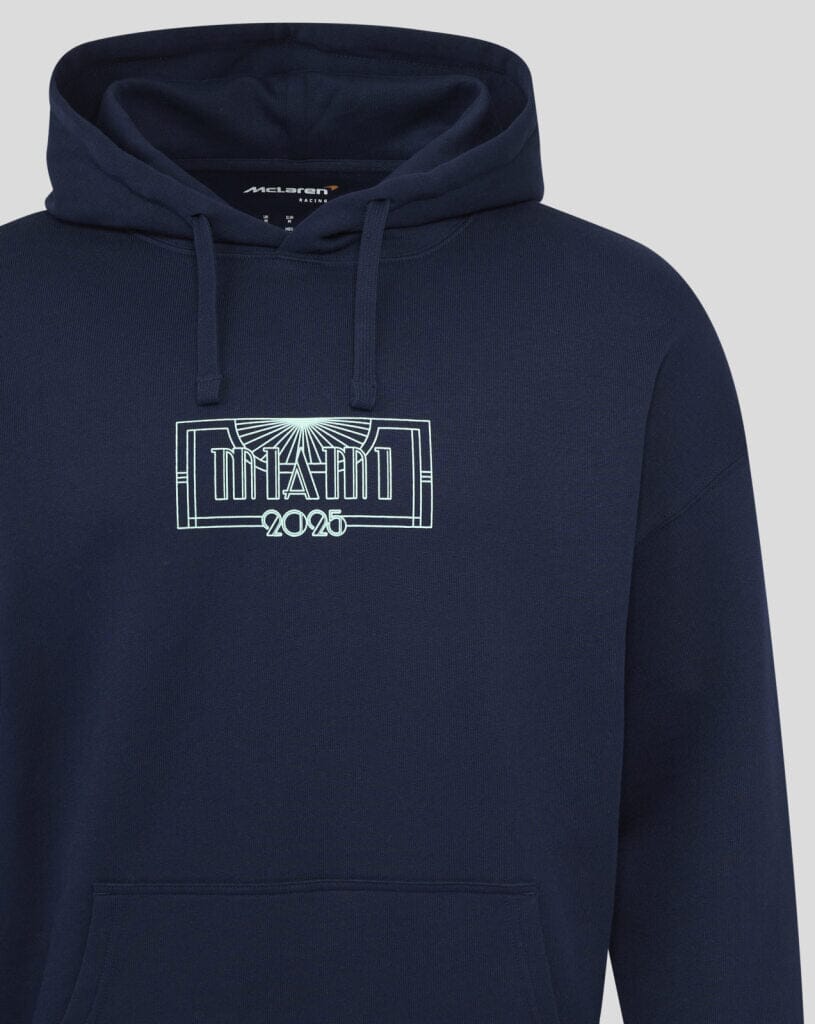 McLaren F1 Miami GP Oversized Hoodie - French Navy Hoodies McLaren-Castore