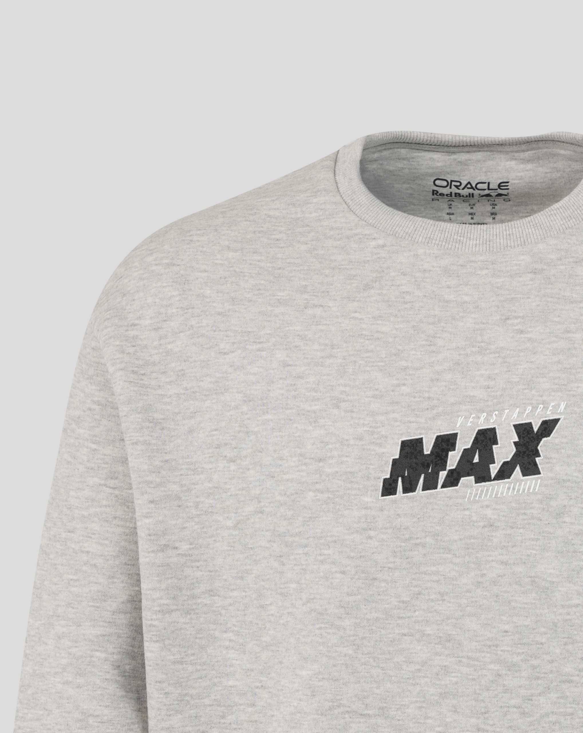 Red Bull Racing F1 Max Verstappen Small Logo Sweatshirt - Grey Sweatshirts Red Bull Racing