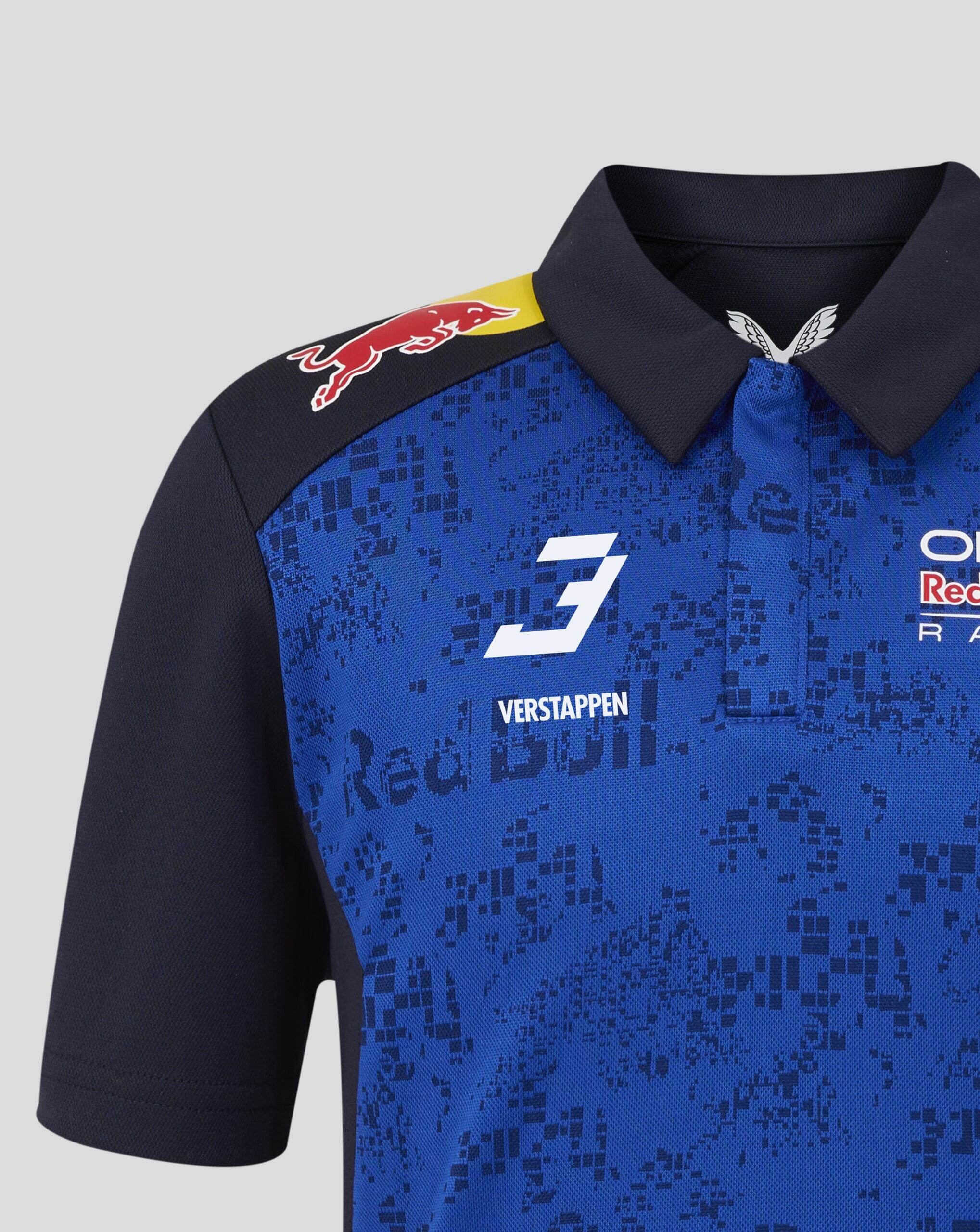 Red Bull Racing F1 Kid's 2026 Max Verstappen Team Polo- Youth Blue Polos Red Bull Racing