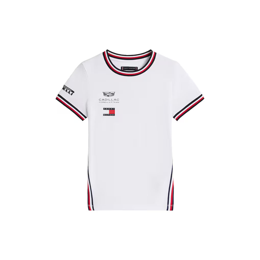 Cadillac F1 Racing Kids 2026 Team T-Shirt - Youth Black/White T-shirts Cadillac F1 3T White