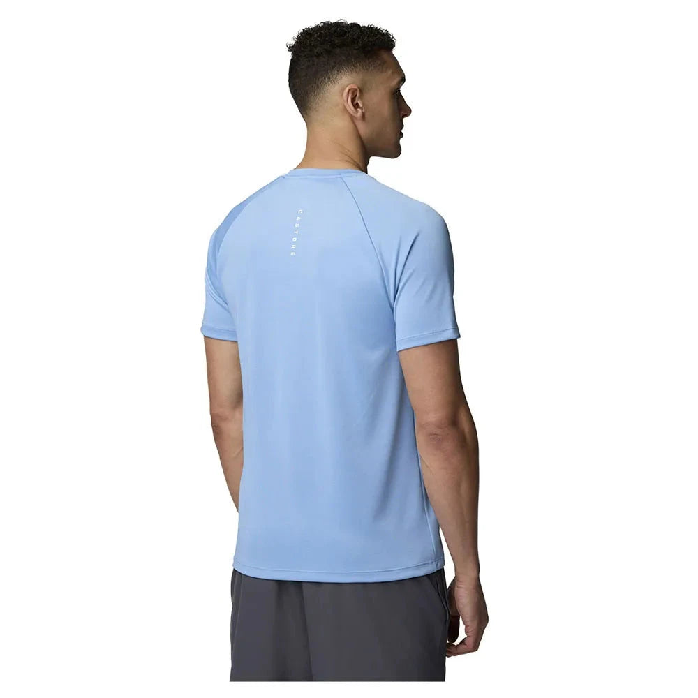 Castore Men's Mainline Short Sleeve T-Shirt - Cool Blue T-shirts Castore Mainline