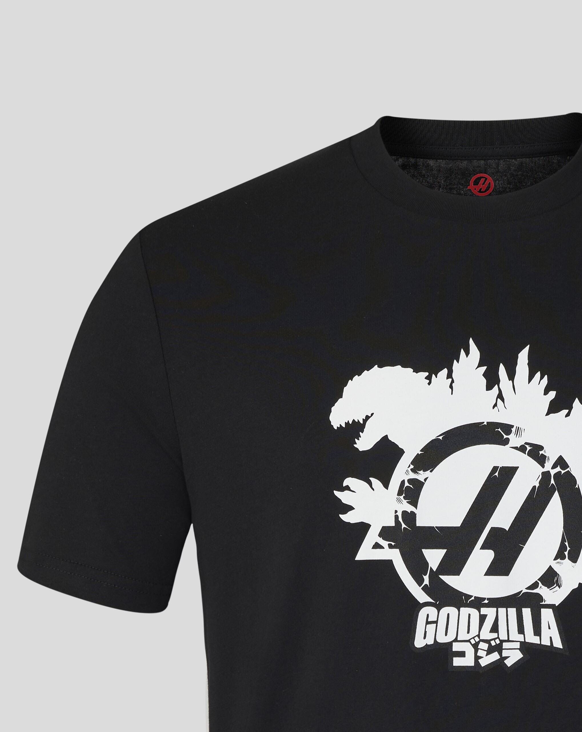 Haas Racing F1 X Godzilla T-Shirt - Black T-shirts Haas F1 Racing Team