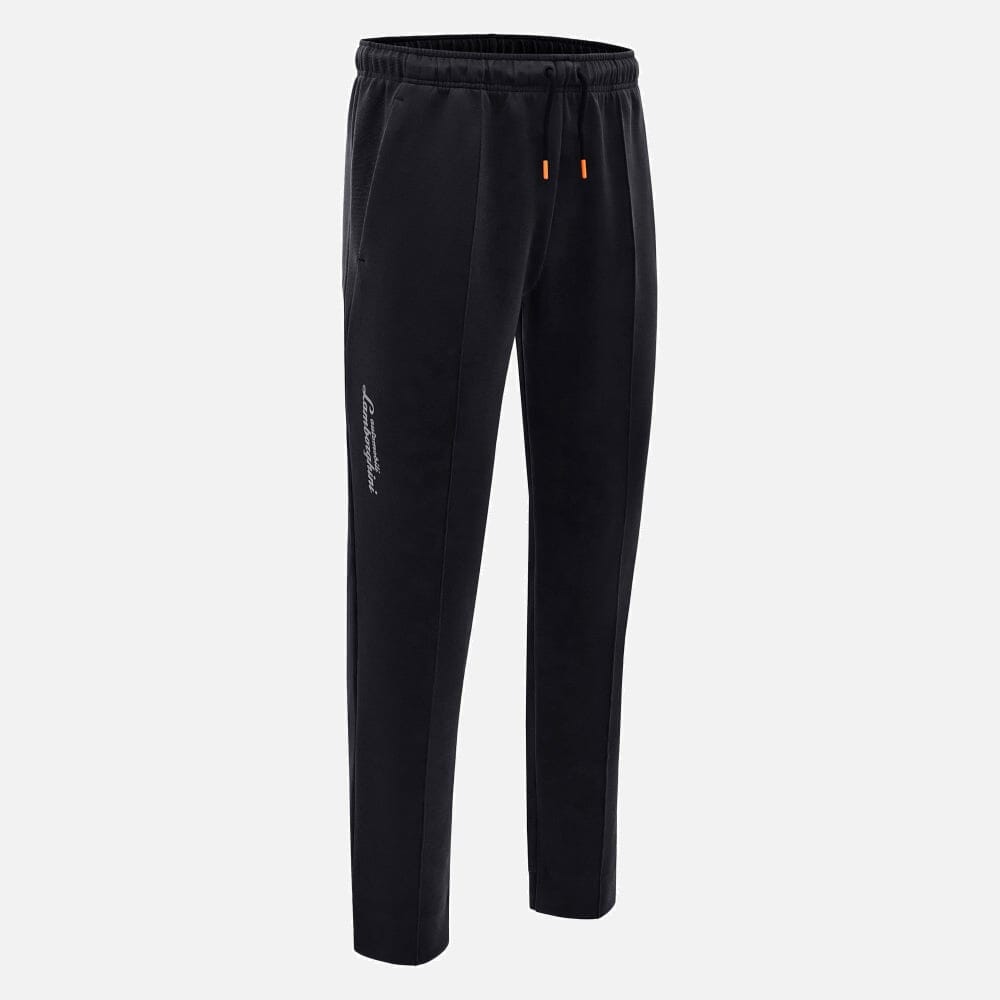 Automobili Lamborghini Men's Activewear Sports Pants - Black/Green Pants Automobili Lamborghini S Black