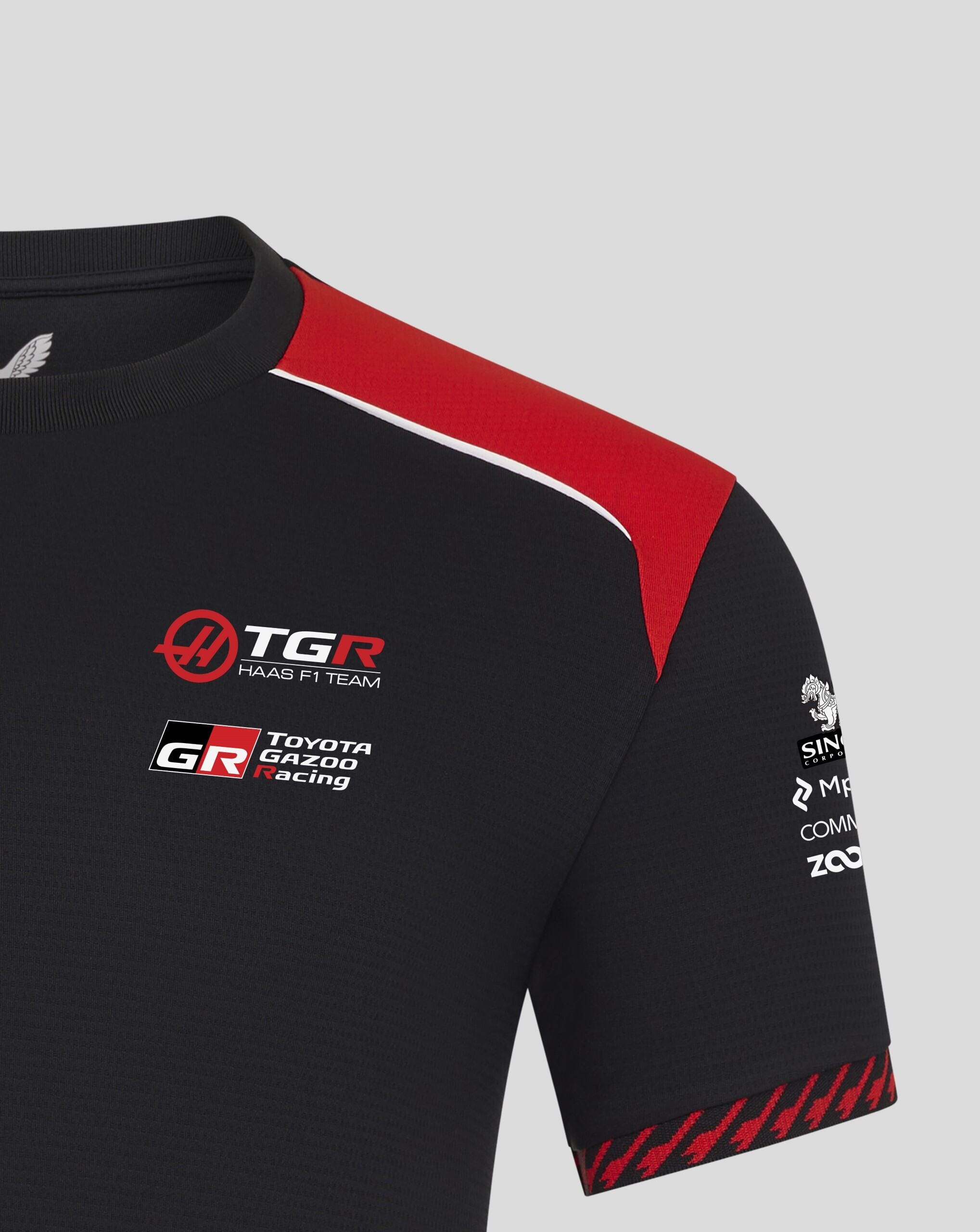 Haas Racing F1 2026 Men's Team Set Up T-Shirt - Black T-shirts Haas F1 Racing Team