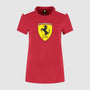 Scuderia Ferrari F1 Women's Large Shield T-Shirt -Dark Cherry T-shirts Scuderia Ferrari