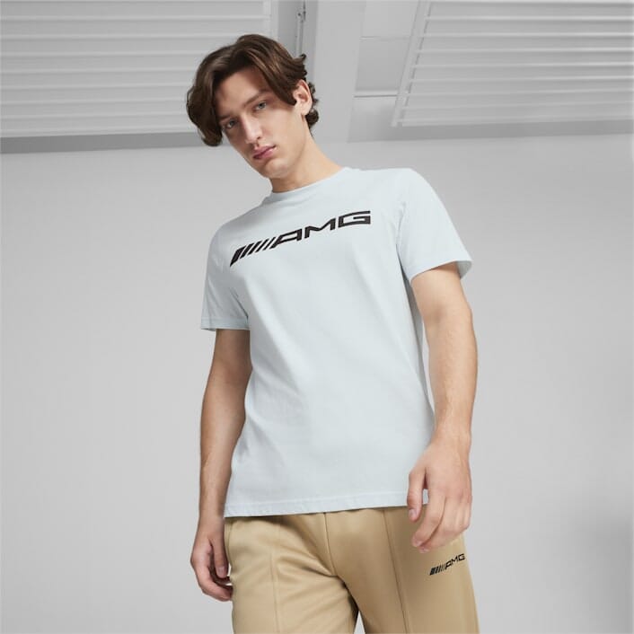 Mercedes Benz AMG Puma Large Logo T-Shirt - Black/White/Red T-shirts Mercedes AMG Petronas