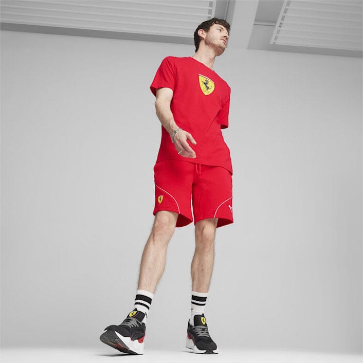 Scuderia Ferrari F1 Men's Puma Large Shield T-Shirt -Red/Yellow T-shirts Scuderia Ferrari