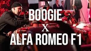 Alfa Romeo Racing F1 Limited Edition Black T-Shirt - Designed by Swiss Graffiti Artist Boogie T-shirts Alfa Romeo