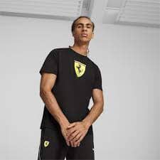 Scuderia Ferrari F1 Men's Puma Large Shield T-Shirt -Red/Yellow/Pink/Black T-shirts Scuderia Ferrari