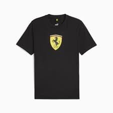 Scuderia Ferrari F1 Men's Puma Large Shield T-Shirt -Red/Yellow/Pink/Black T-shirts Scuderia Ferrari S Black
