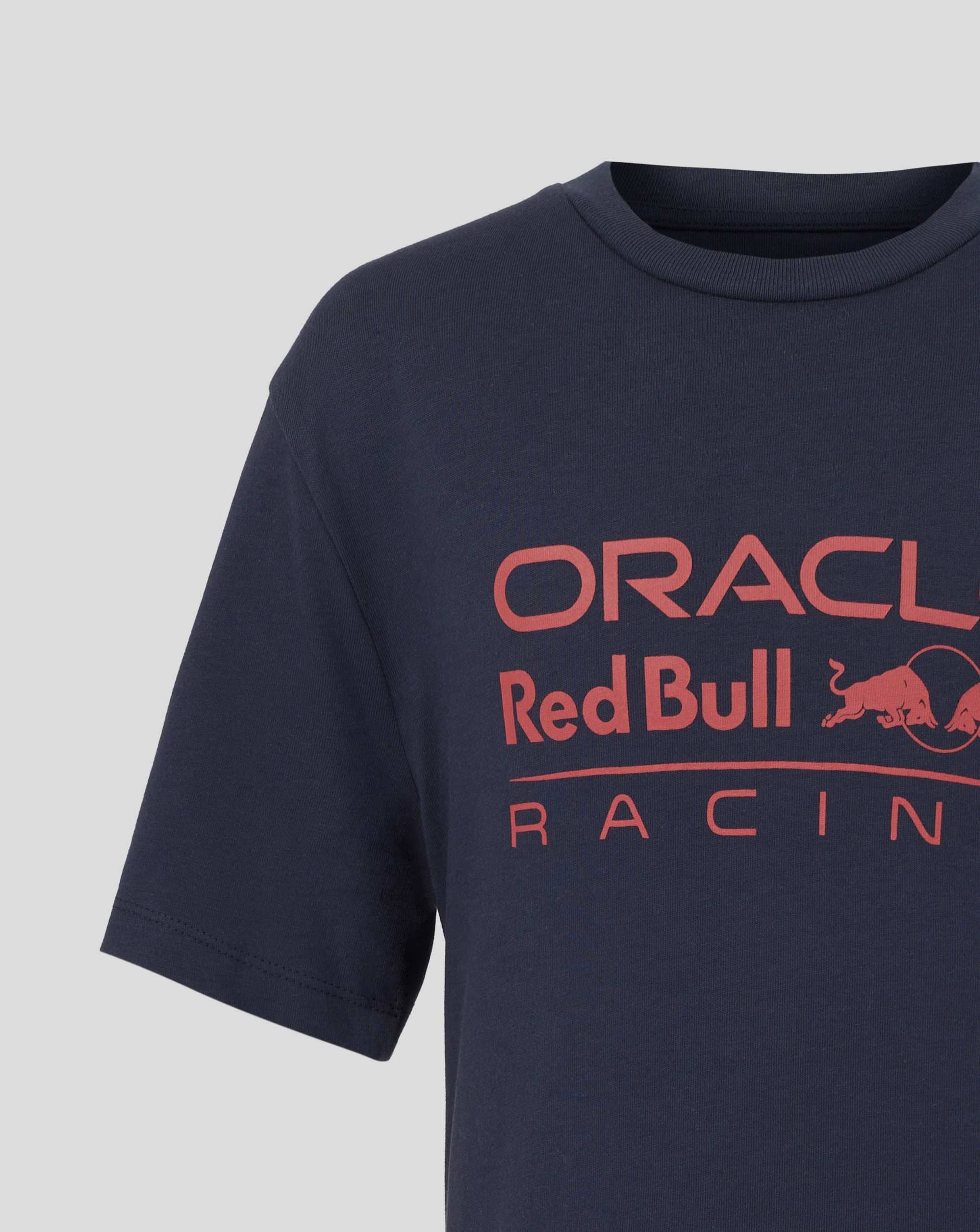 Red Bull Racing F1 Kids Relaxed Fit Large Front Logo T-shirt - Youth Navy T-shirts Red Bull Racing