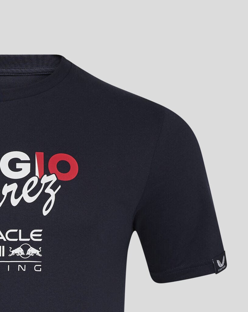 Red Bull Racing F1 Sergio "Checo" Perez Flag T-Shirt - White/Navy T-shirts Red Bull Racing