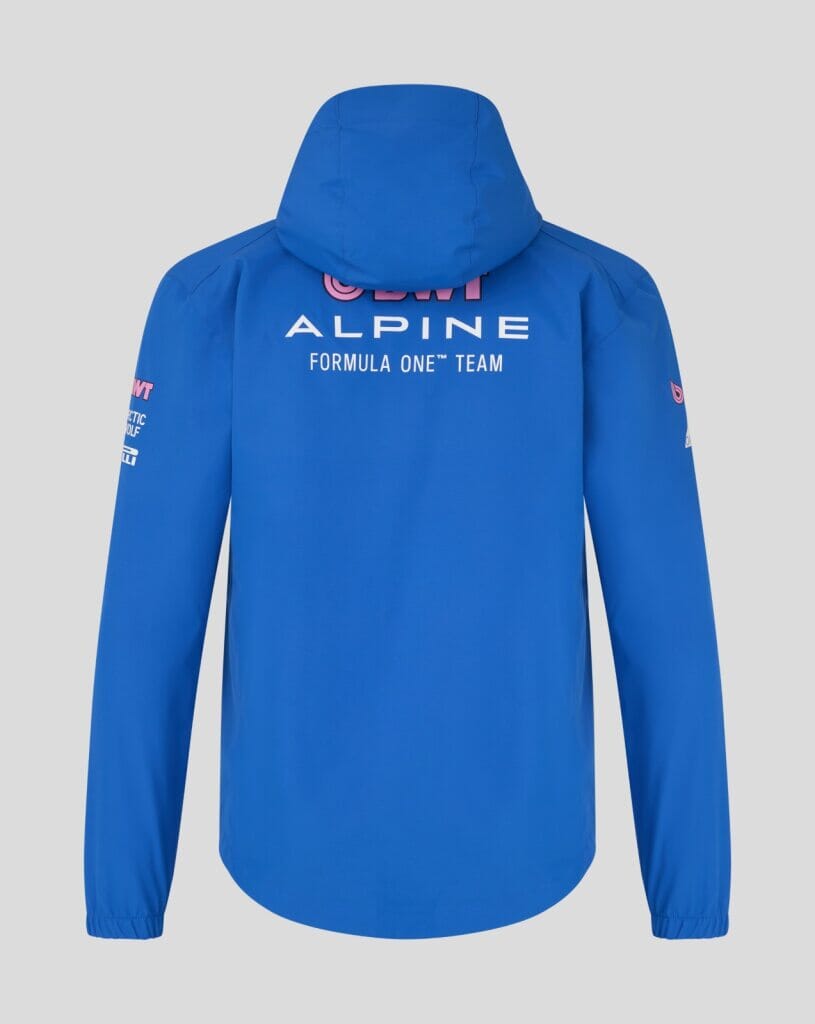Alpine Racing F1 2026 Team Rain Jacket - Lapis Blue Jackets Alpine