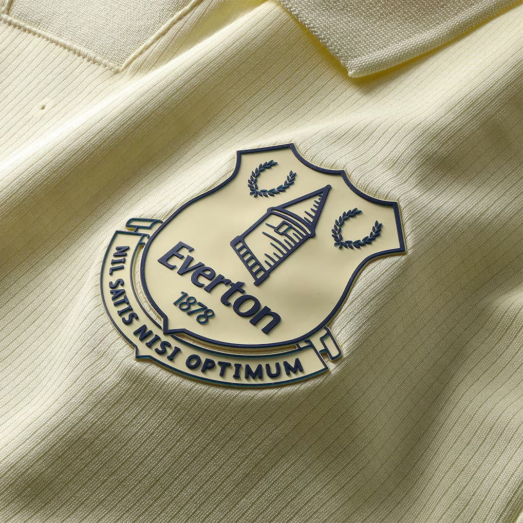 Everton Football Men's Away T-Shirt - Pastel Yellow T-shirts Castore Football