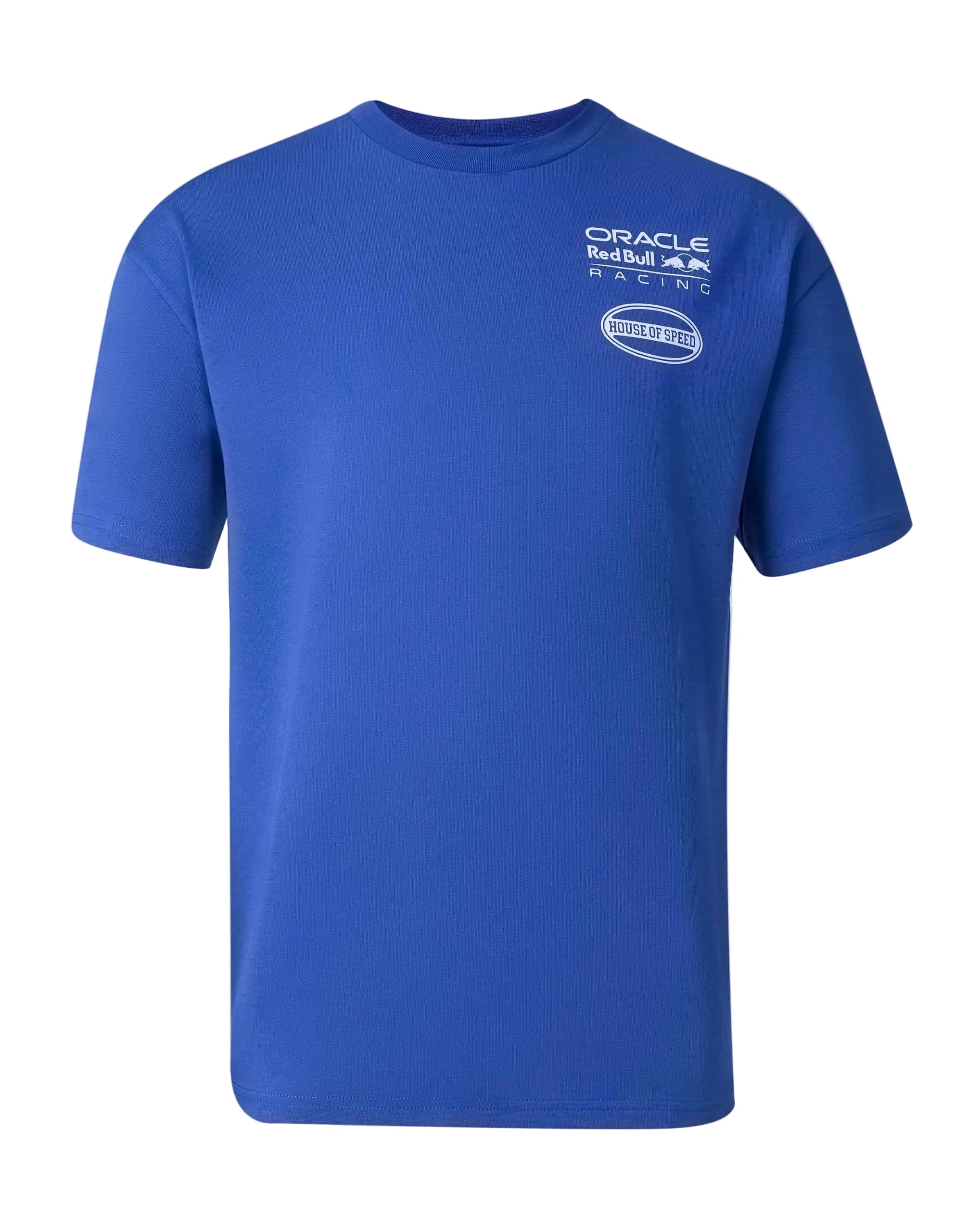 Red Bull Racing F1 Americana Varsity T-Shirt - Surf the Web/Off White T-Shirts Red Bull Racing XS Blue