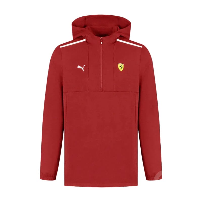 Scuderia Ferrari F1 1/4 Zip Hoodie -Dark Cherry/Puma Black Hoodies Scuderia Ferrari XS Red