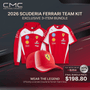 2026 Scuderia Ferrari Team Kit Activewear Tops Scuderia Ferrari