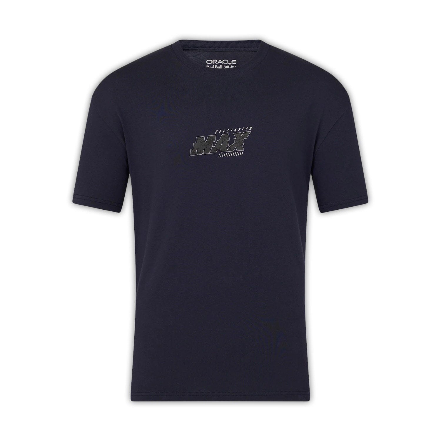 Red Bull Racing Max Verstappen Small Logo Front Tee - Navy