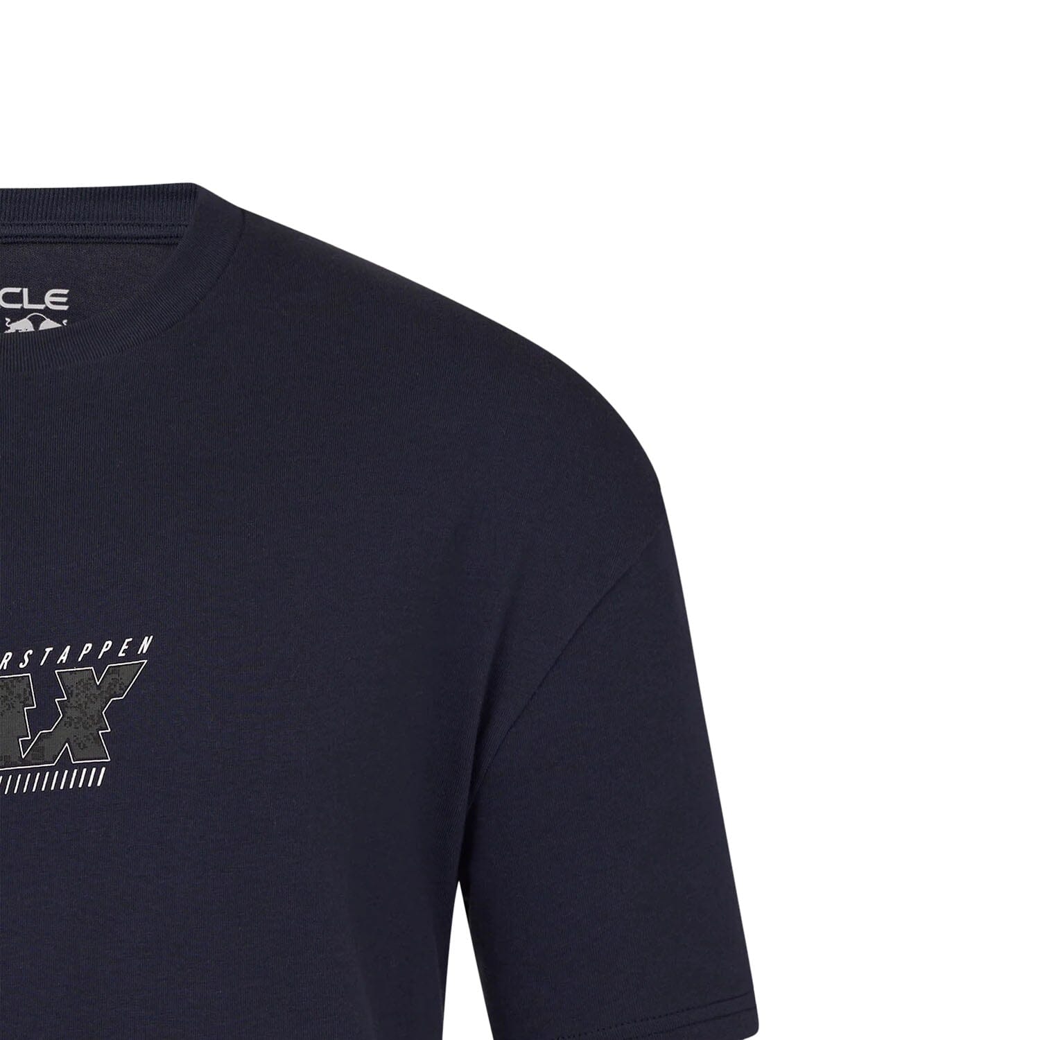 Red Bull Racing Max Verstappen Small Logo Front Tee - Navy