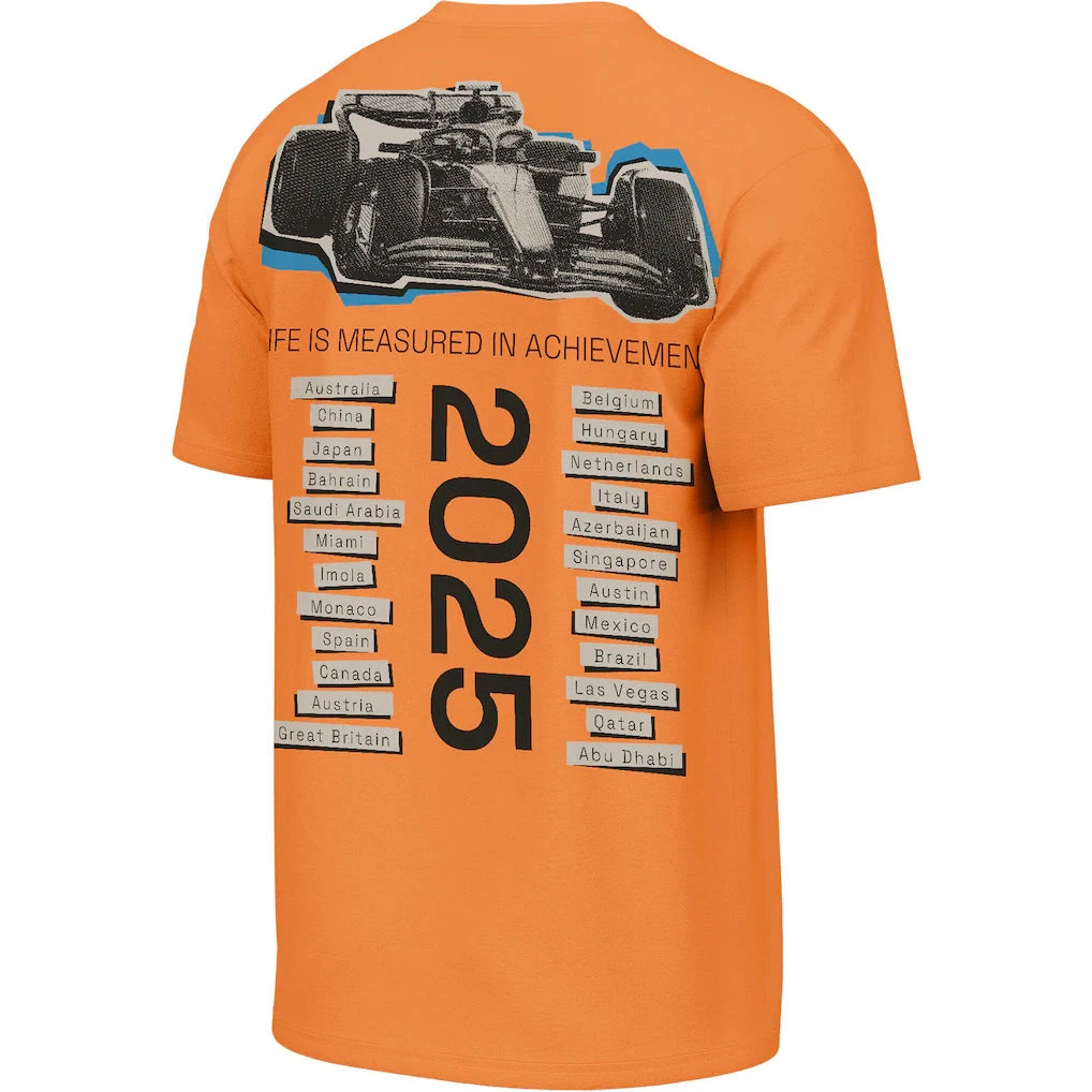 McLaren F1 x Outerstuff Men's All Cities Washed T-Shirt - Burnt Orange T-shirts McLaren-Castore