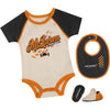 McLaren F1 x Outerstuff Infant Finish Line Bib and Bootie Set - New Born Onesie McLaren-Castore