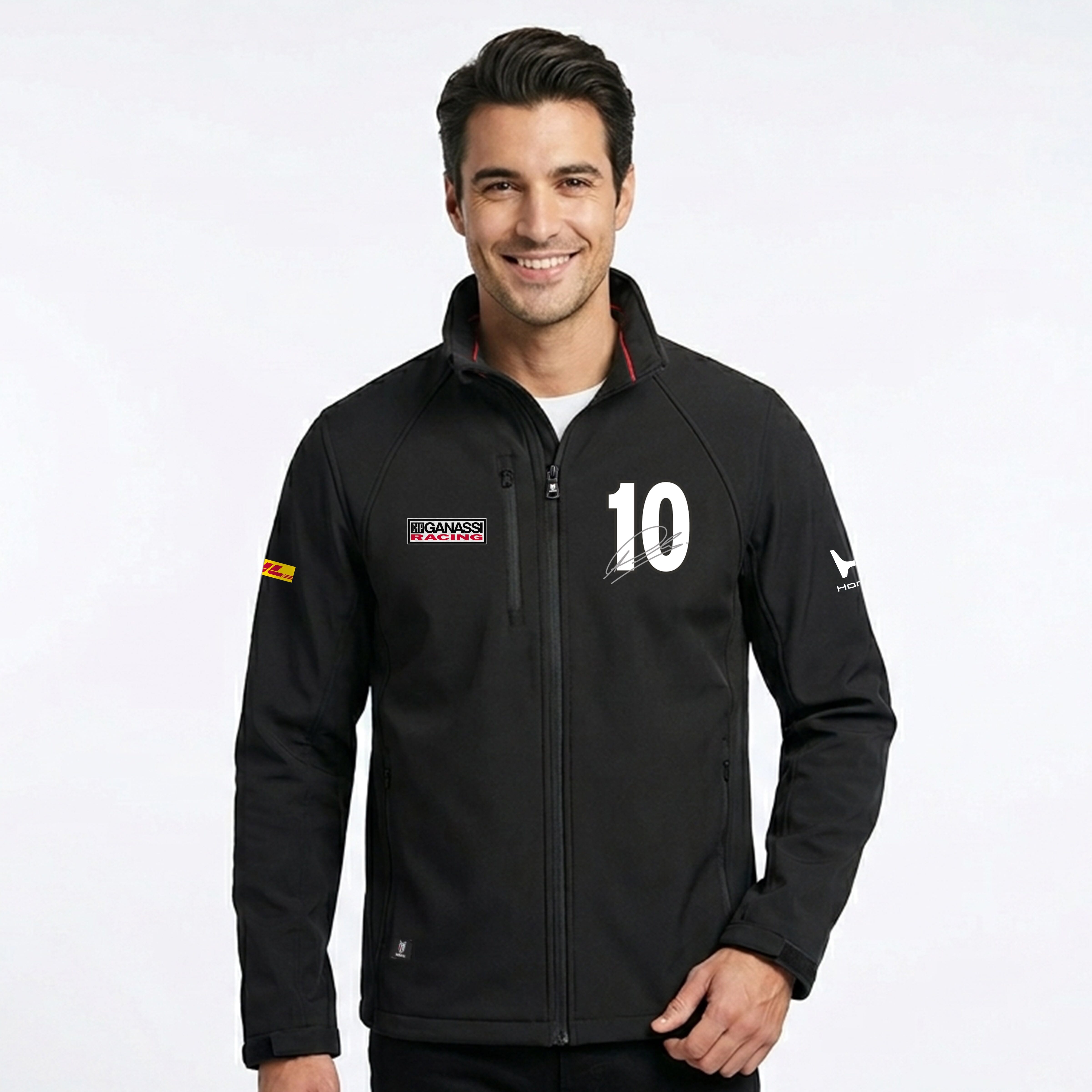 Chip Ganassi Racing Indy Men's Alex Palou Softshell Jacket - Black Jackets Chip Ganassi Racing