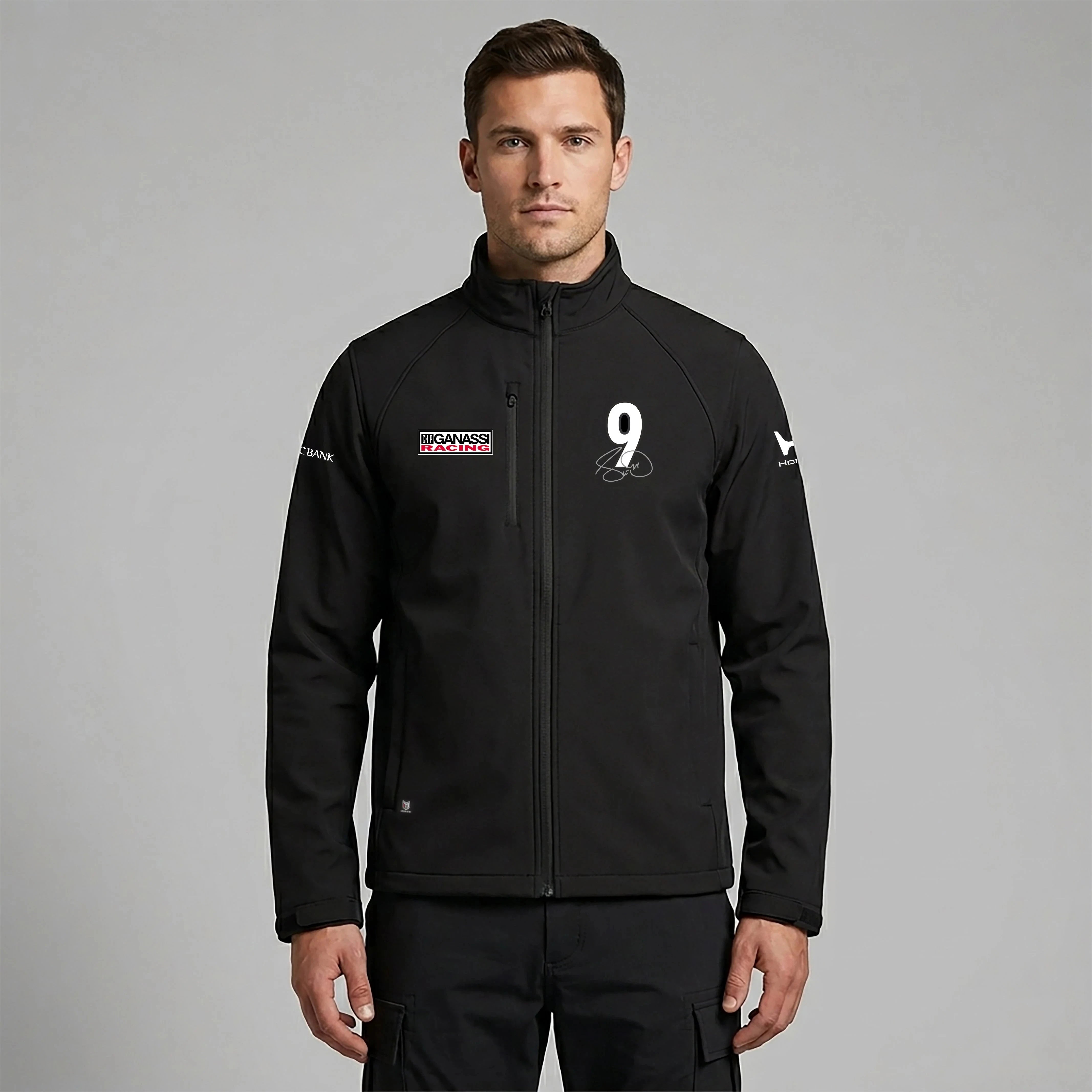 Chip Ganassi Racing Indy Men's Scott Dixon Softshell Jacket - Black Jackets Chip Ganassi Racing