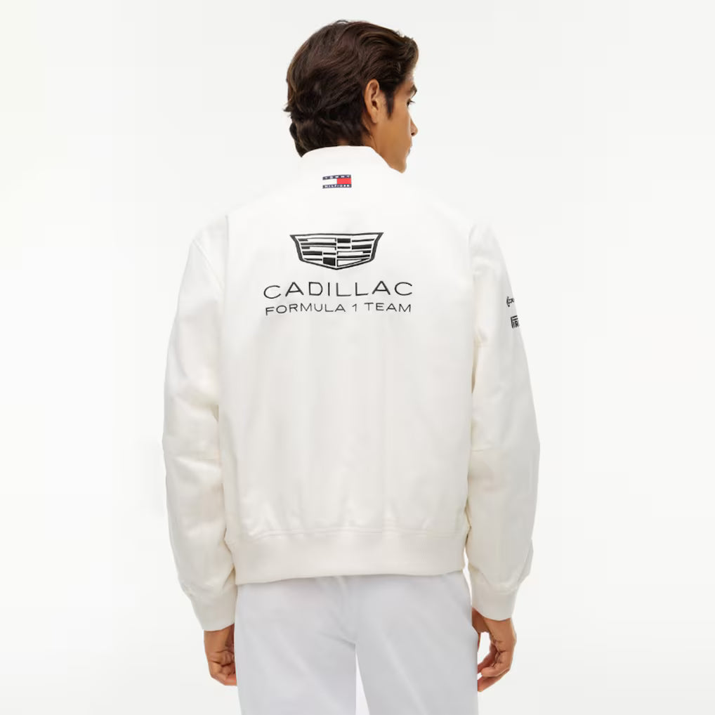 Cadillac F1 Racing 2026 Special Edition Silverstone GP Team Jacket - White Jackets Cadillac F1