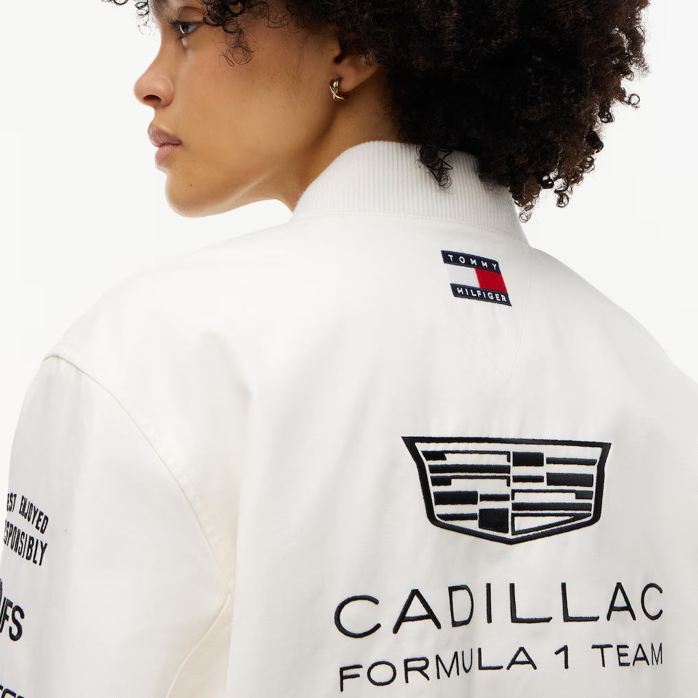 Cadillac F1 Racing 2026 Special Edition Silverstone GP Team Jacket - White Jackets Cadillac F1