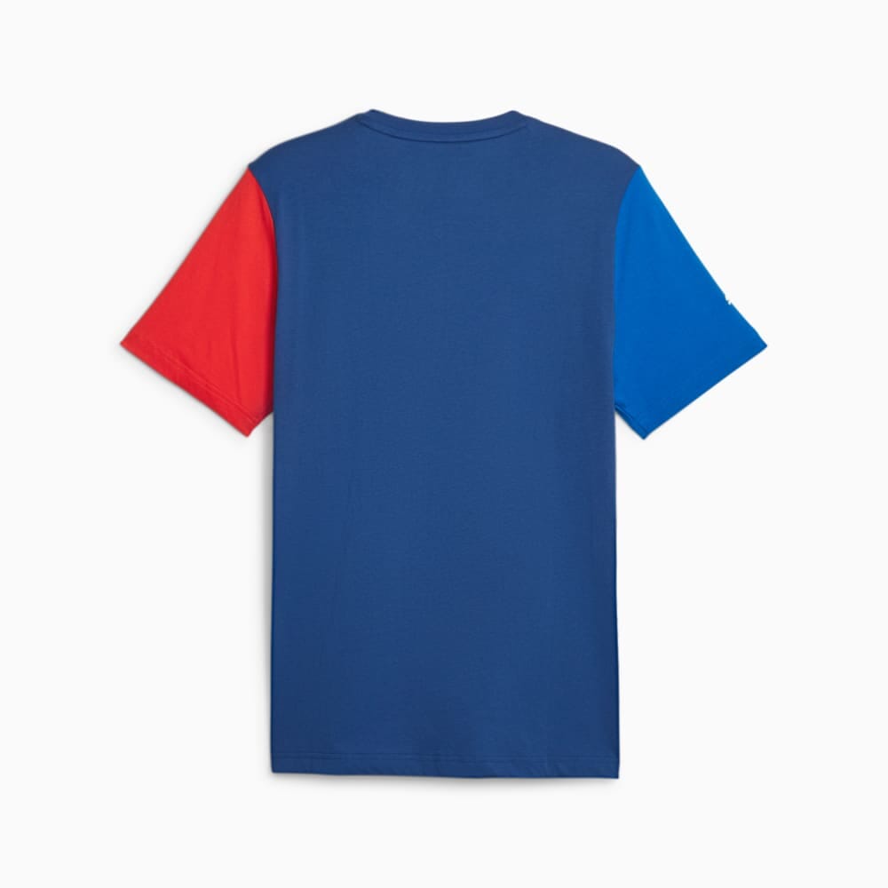 BMW M Motorsport Puma Essentials Logo T-Shirt - Blue/Orange/Blue-M/Black T-shirts BMW Motorsports